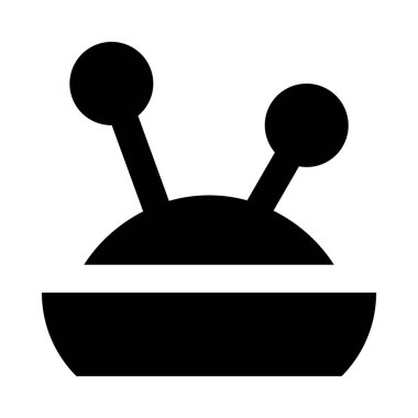 Yastık iğneler için minimalist tek renkli simge