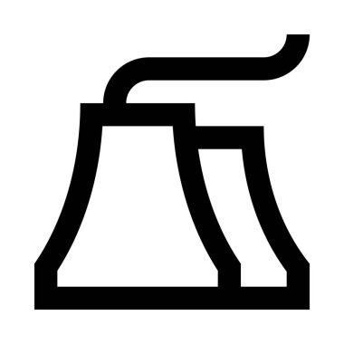 Boru minimalist tek renkli simge