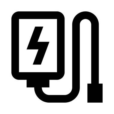 Güç Bankası minimalist tek renkli simge