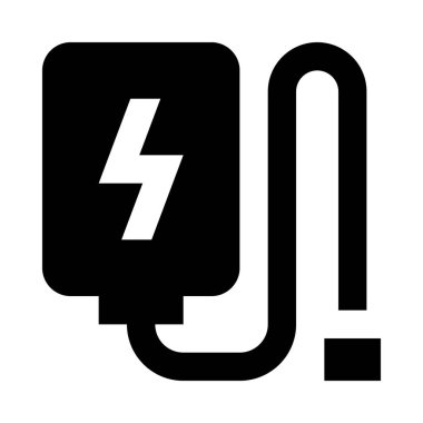 Güç Bankası minimalist tek renkli simge