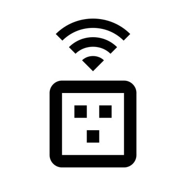 Priz minimalist tek renkli simge