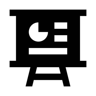 Minimalist tek renkli simge tanıtımı kurulu