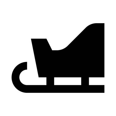 Kızak minimalist tek renkli simge