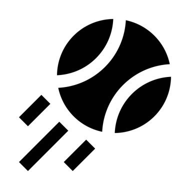 Tenis topu minimalist tek renkli simge