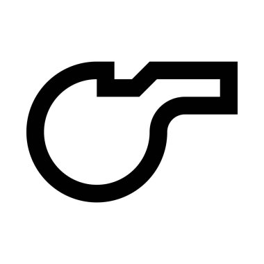 Düdük minimalist tek renkli simge