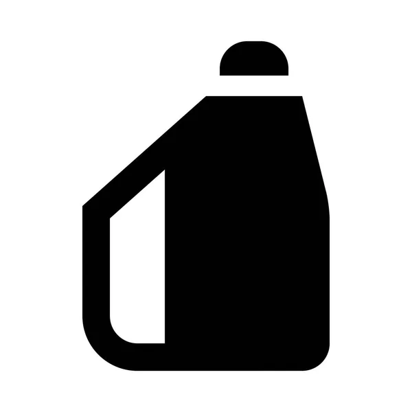 Minimalistic Monochrome Icon Jerrycan — Stock Vector