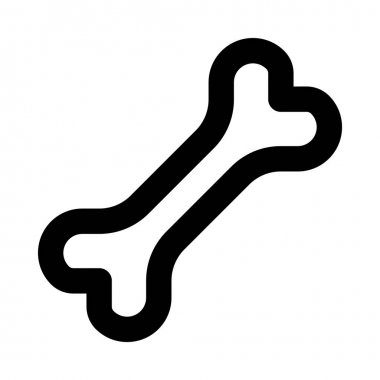 kemik işareti vektör çizim 