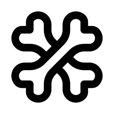 kemik işareti vektör çizim 