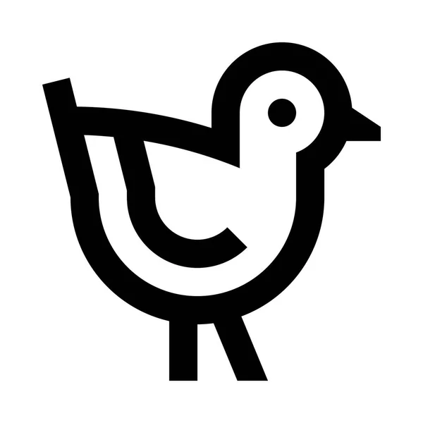 Символ Птаха Векторна Ілюстрація — стоковий вектор