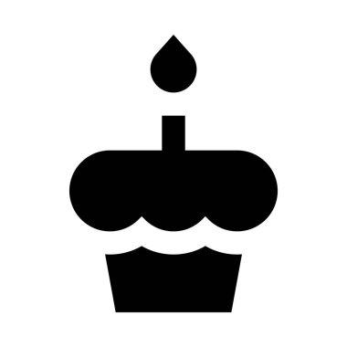 küp kek işareti illüstrasyon vektör 