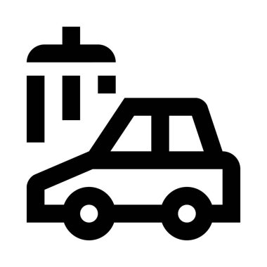 Oto yıkama işareti illüstrasyon vektör 