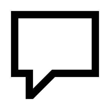 konuşma, ileti simge vektör çizim 