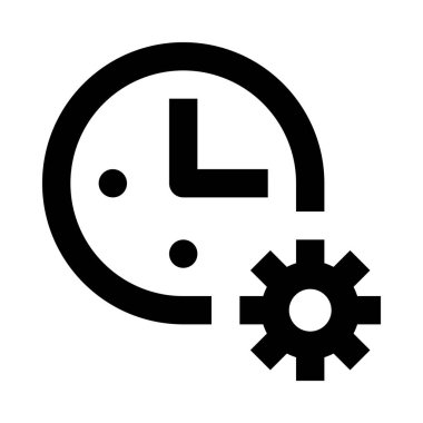 Saat simgesi vektör illüstrasyonu 