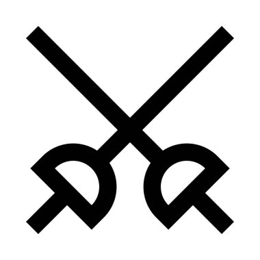 kılıç simgesi vektör illüstrasyonu 