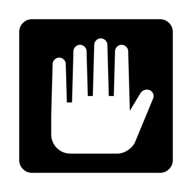 insan palmiye simge vektör çizim 