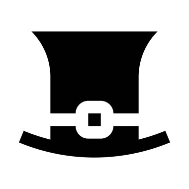 eski moda şapka vektör çizim 