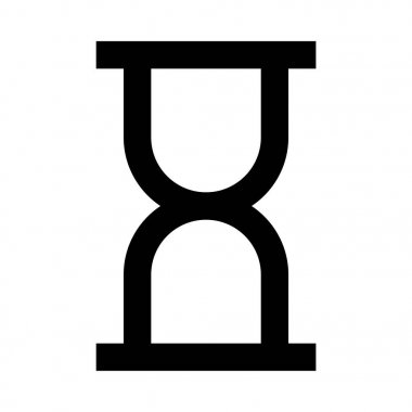 kum saati vektör çizim 