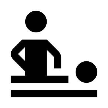 adam topu simge vektör çizim ile 