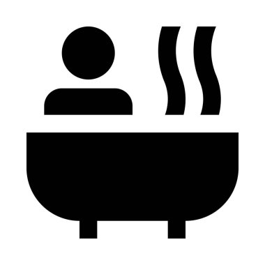 banyo ikonu vektör illüstrasyonu 