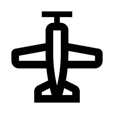 düzlem ikonu vektör illüstrasyonu 