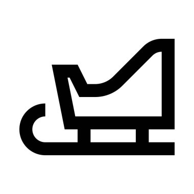 kızak simge vektör çizim 