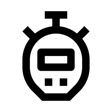 Alarm saat simgesi vektör illüstrasyonu 