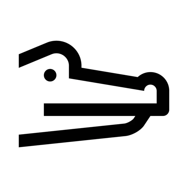Illustration Vectorielle Icône Alligator — Image vectorielle