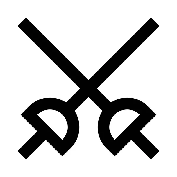 Schwert Symbol Vektor Illustration — Stockvektor