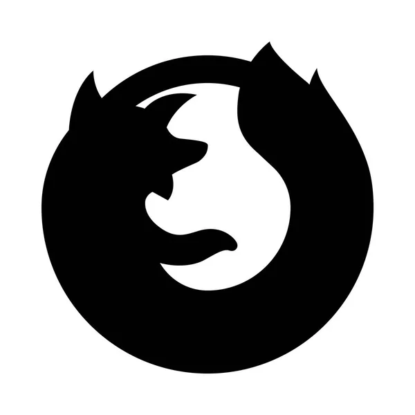 Firefox Logo Symbol Vektor Illustration — Stockvektor