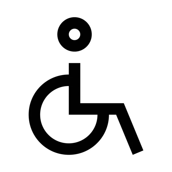 Disabled Icon Vector Illustration — Stock Vector