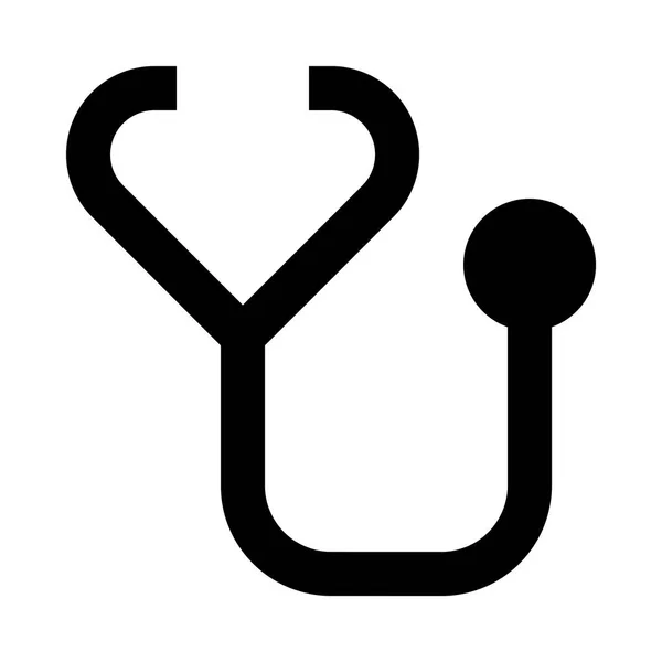 Stetoscopio Icona Vettoriale Illustrazione — Vettoriale Stock