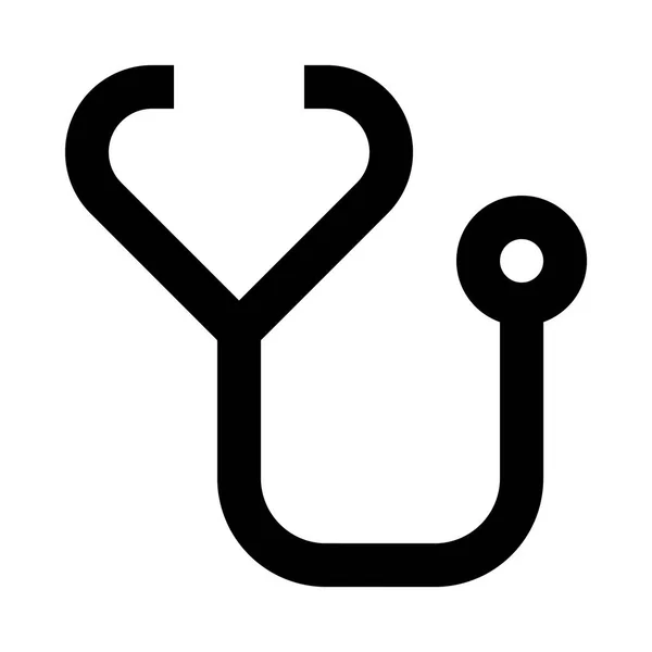 Stetoskop Ikonu Vektör Illüstrasyonu — Stok Vektör