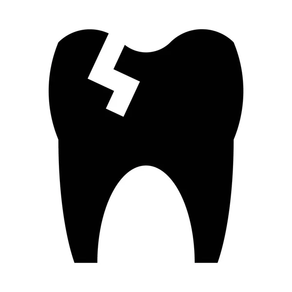 Ícone Dente Ilustração Vetorial —  Vetores de Stock