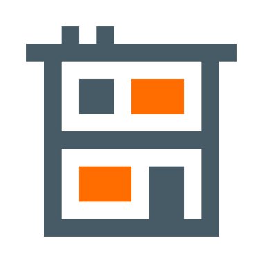 Ev ikonu. düz tasarım biçimi