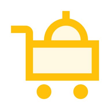 Oda servisi ikonu. düz tasarım biçimi