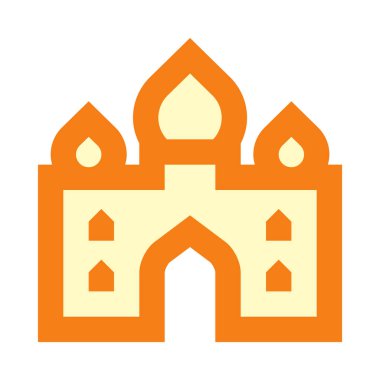 Taç mahal, ikon. düz tasarım biçimi