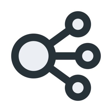 Küçük noktalı çember simgesi, düz dizayn biçimi.