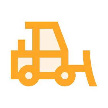 Otomatik, dozer simgesi, düz tasarım biçimi.