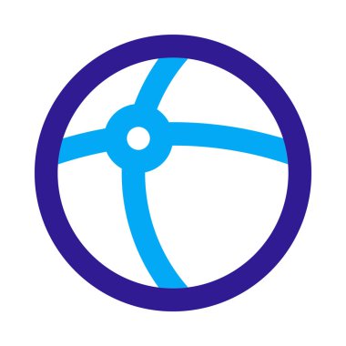 Top simgesi, düz tasarım biçimi.