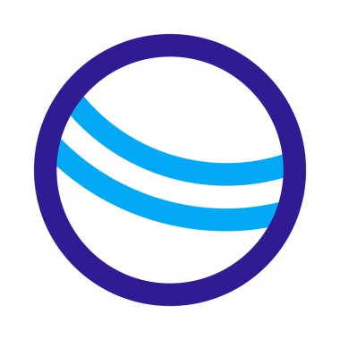 Top simgesi, düz tasarım biçimi.