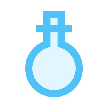 Kozmetik, matara simgesi, düz tasarım tarzı.