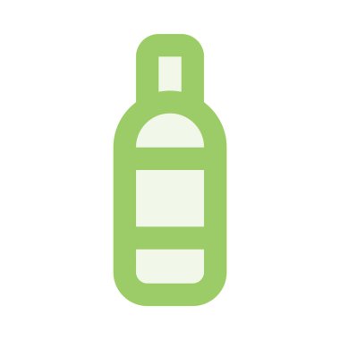 Kozmetik, şişe simgesi, düz tasarım biçimi.