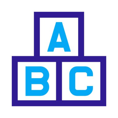 Küpler, blok simgesi, düz tasarım biçimi.