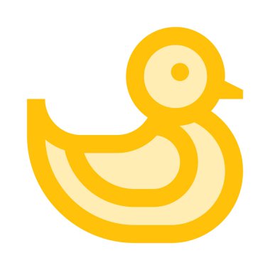 Ducky simgesi, düz tasarım biçimi.