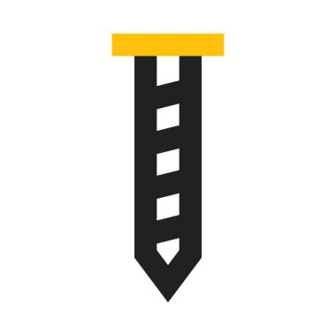 Fastener, vida ikonu, düz dizayn tarzı. vektör illüstrasyonu