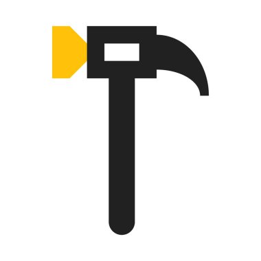 Çekiç, araç simgesi, düz tasarım tarzı. vektör illüstrasyonu