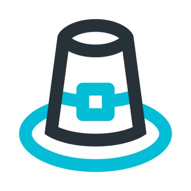 Şapka, başlık ikonu, düz tasarım tarzı. vektör illüstrasyonu