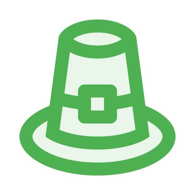 Şapka, leprikon ikonu, düz tasarım tarzı. vektör illüstrasyonu