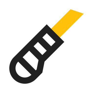 Bıçak, alet ikonu, düz tasarım tarzı. vektör illüstrasyonu