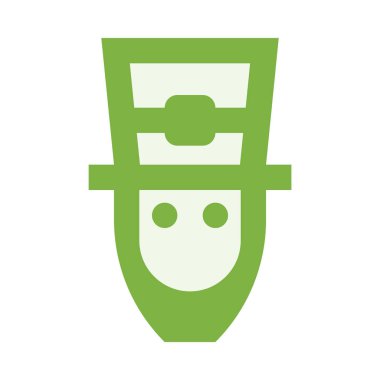 Leprikon simgesi, düz tasarım. vektör illüstrasyonu